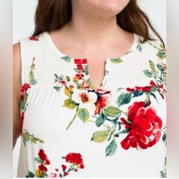 Papermoon Suchi Smocked Yoke Knit Tank Top NWOT - Picture 2 of 4